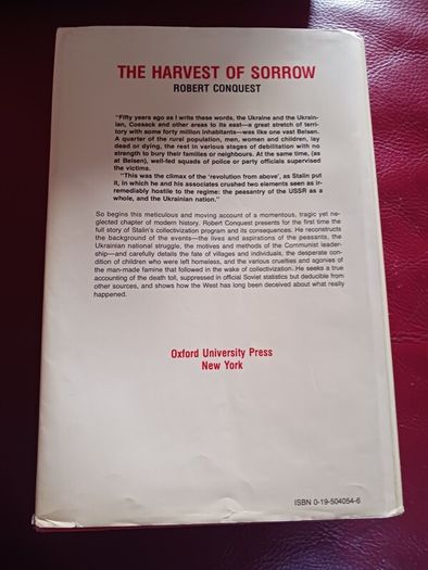 The Harvest of Sorrow / Robert Conquest/ 1986/1st edition