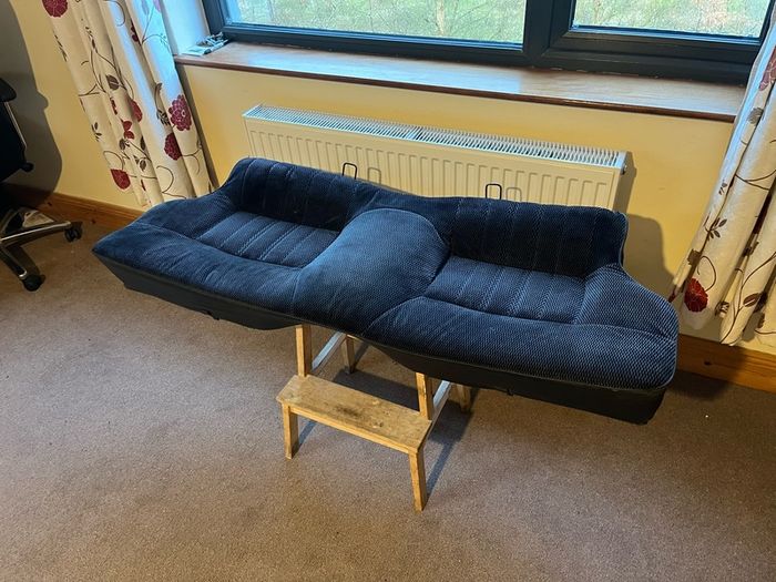 Corolla AE86 black rear bench seat