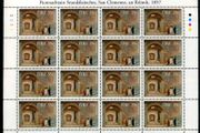 2007 Ireland 150th Anniversary of Archaeological Discoveries Commemorative Stamp Sheetlet Plate 1A1A1A1A Mint Never Hinged (MNH)