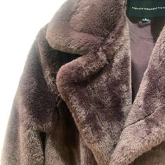 French Connection faux-fur coat (S) Like new