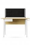ALPHASON Home Office Desk Oak and White Freemont
