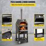 Outdoor Pizza Oven, 12" Wood Fire Oven, 2-Layer Pizza Oven Wood Fired, Wood Burning Outdoor Pizza Oven w/ 2 Removable Wheels, Wood Fired Pizza Maker Ovens (FREE SHIPPING) Image 4