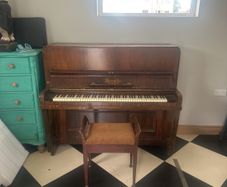 Upright Piano , with stool