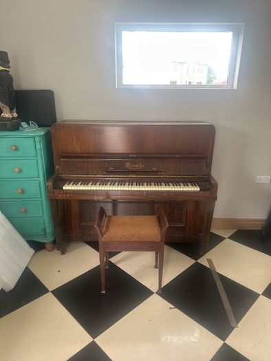Upright Piano , with stool