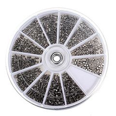 600pcs 12 Kinds of Small Screws Nuts Assortment Kit M1 M1.2 M1.4 M1.6 Screw for Watch Watches Glasses Repair Tools Tornillos