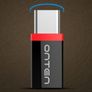 Micro USB Female To Type-C USB3.1 Male Sync Data Charger Cable - Black Image 2