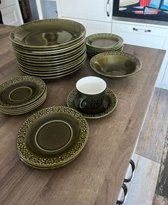Celtic Connemara Irish Fine Earthenware Green Ceramics (Kilrush Ceramics)