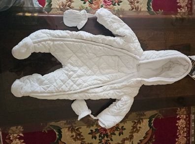 Pram  suit with mitts M&S 3-6months