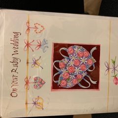 Ruby anniversary greeting card (40 years married)