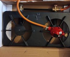 Continental Industrial Iron Stove Double