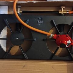 Continental Industrial Iron Stove Double