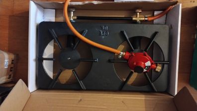 Continental Industrial Iron Stove Double