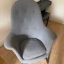 Two Benarp Ikea armchairs grey Image 2