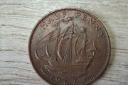 Great Britain UK 1967 Half Penny Elizabeth II Coin - free standard postage