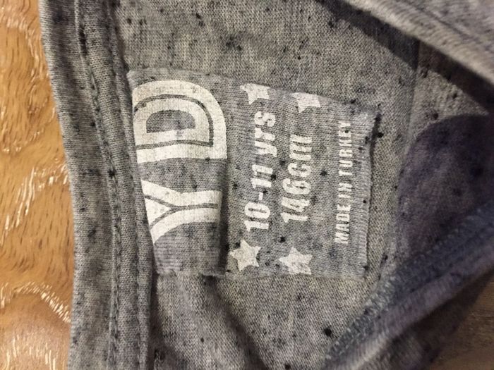 Girls Grey Top Age 10-11