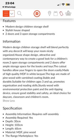 Kids Display/Bookcase/House Unit