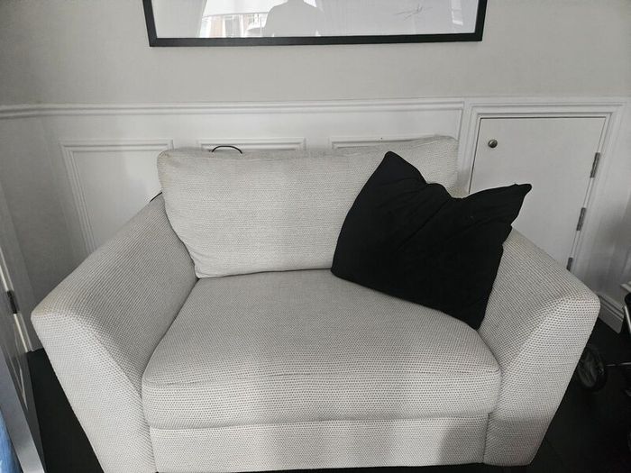 Sofa, Love Seat and Pouffe