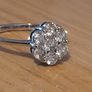 Silver diamond 925 hallmarked  size 7 Image 4