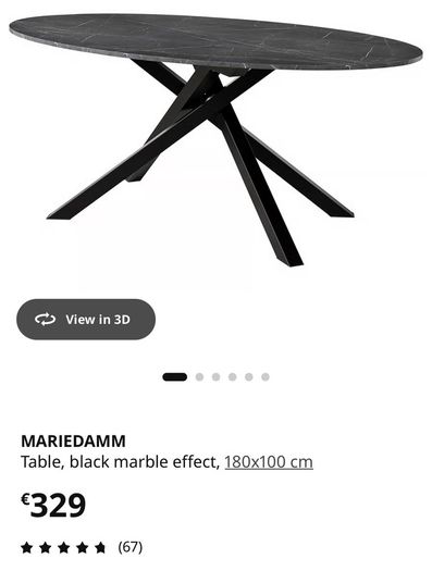 IKEA Mariedamm dining table 180 cm