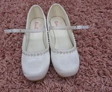 Satin communion shoes