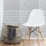 10Pcs 3D Brick Wallpaper in White, Faux Foam Brick Wall Panels Peel and Stick, Waterproof for Bedroom, Living Room, and Kitchen Decor Image 3