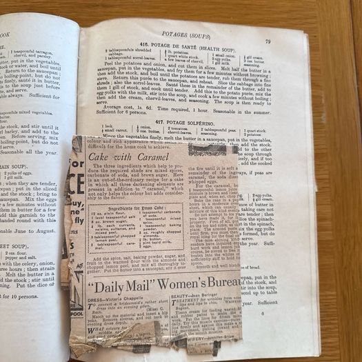 Antique The Ideal Cookery Book M.A. Fairclough Waverley Ephemera Included