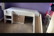 kids mid bunk bed