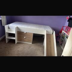 kids mid bunk bed