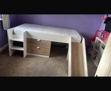 kids mid bunk bed