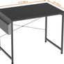 FREE EXPRESS SHIPPING Writing Computer Desk, Office Work Desk for student and worker, Laptop Table with Storage Bag and Headphone Hook,Modern Simple Style Desks for Bedroom, Home Image 4
