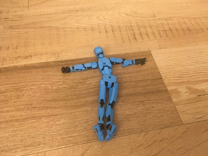 3D Printed Dummy 13  Poseable Figure