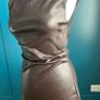 Brown faux leather mini dress. Size M Image 5