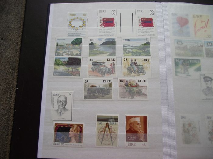A New Stock Book With Collection Of Mint Irish Stamps