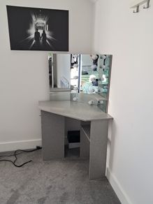 Dressing Table with LED Grey