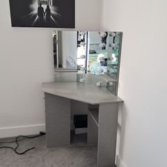 Dressing Table with LED Grey
