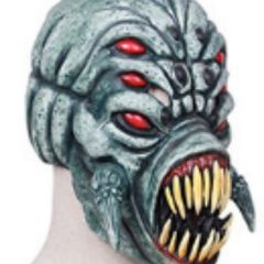 Halloween Alien predator latex mask.