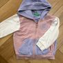 Baby girl casual outfit floral jeans, rose pink top and Benetton hoody 12-18 months Image 8