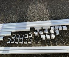 PVC Guttering, down pipes, brackets