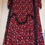 beautiful floral with lace, pleated midi dress Image 5