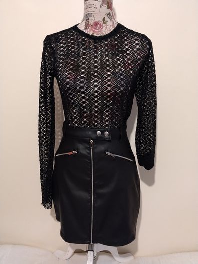 Black Lace Top, New With Tags