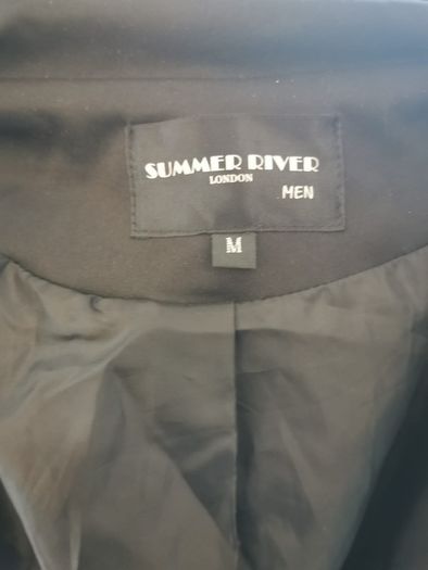 Men's Black Mac Raincoat