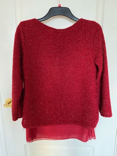 Sparkly red jumper