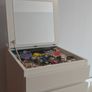 Tall Vanity Chest of Drawers with Mirror Image 2