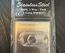 1 Gang Stainless Steel Dimmer Switch