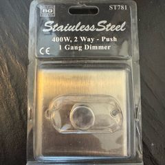 1 Gang Stainless Steel Dimmer Switch