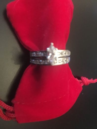 Sterling Silver 2 Rings Set