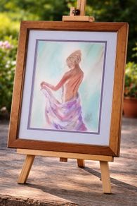 Woven Silk - Pastel Painting