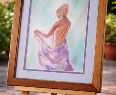 Woven Silk - Pastel Painting