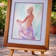 Woven Silk - Pastel Painting