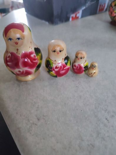Matryoshka doll  Hand Painted Russian Dolls set of 4